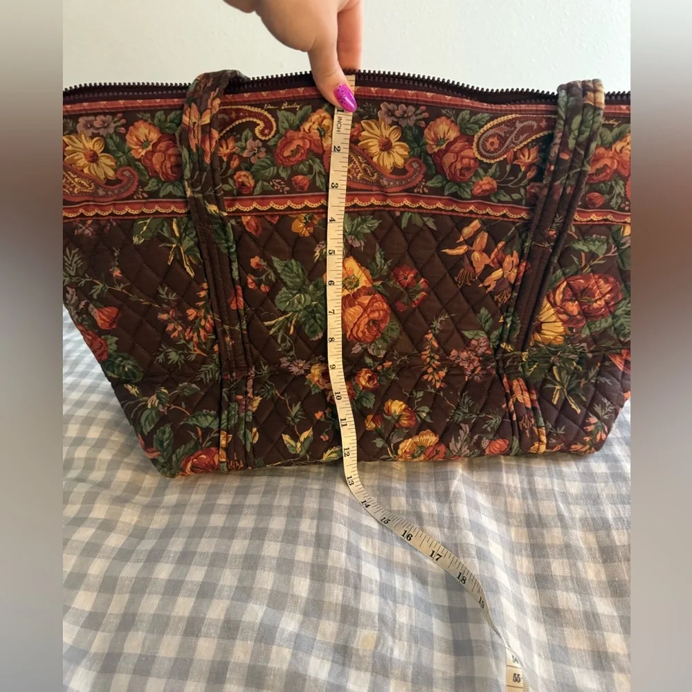 1993 Vintage Vera Bradley LARGE tote in pattern “Wildwood” Rare - Picture 4 of 14
